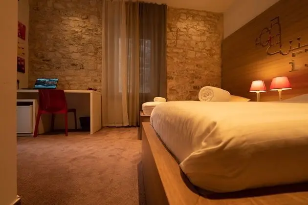 Double Room with Terrace and View of the Historic Center, Twin Beds