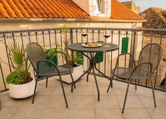 Double Room with Terrace and View of the Historic Center, Twin Beds