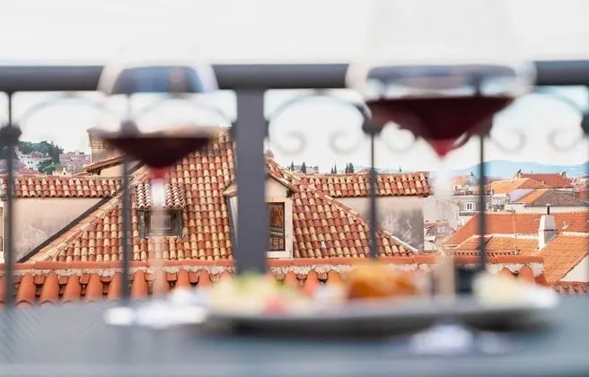 Double Room with Terrace and View of the Historic Center, Twin Beds