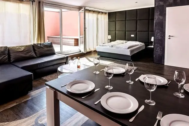 Deluxe Stüdyo, 1 Yatak Odası, Teras (Sauna 25€ per day)