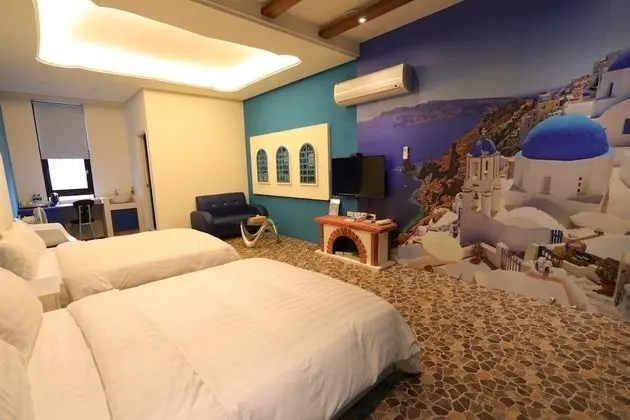Design Dört Kişilik Oda, 2 Çift Kişilik Yatak