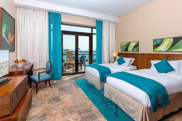 Luxury İki Ayrı Yataklı Oda, 2 Tek Kişilik Yatak, Balkon, Manzaralı (Palm View)