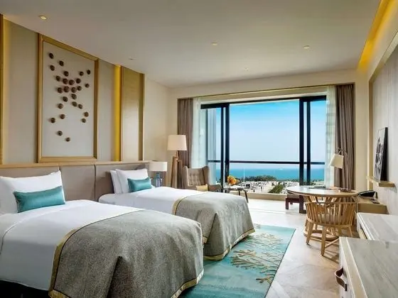 Luxury Oda, 2 Tek Kişilik Yatak, Business Dinlenme Salonu Kullanımı, Okyanus Manzaralı
