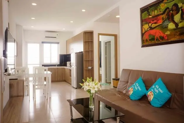Deluxe Apart Daire, 2 Yatak Odası, Küçük Mutfak, Plaj Manzaralı