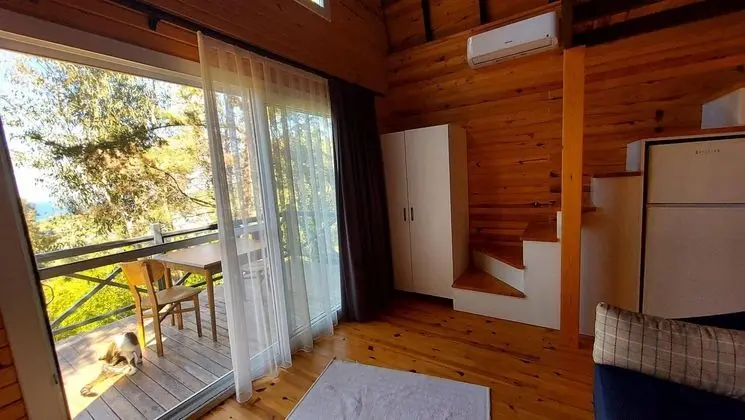 Asma Katlı Bungalow,Dağ Manzaralı,Verandalı