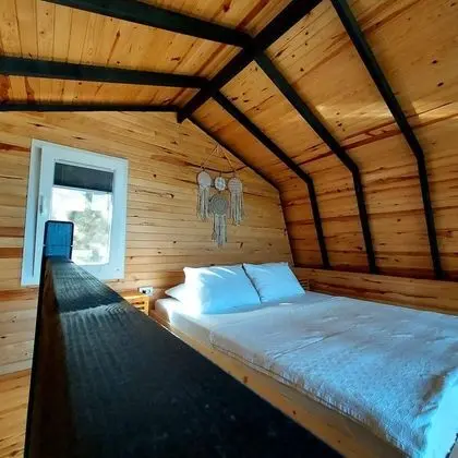 Asma Katlı Bungalow,Deniz ve Dağ Manzaralı,Verandalı