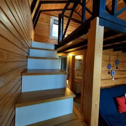 Asma Katlı Bungalow,Deniz ve Dağ Manzaralı,Verandalı