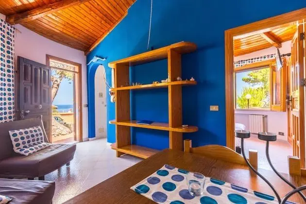 Basic Bungalov, 1 Yatak Odası, Teras, Deniz Manzaralı (Salina)