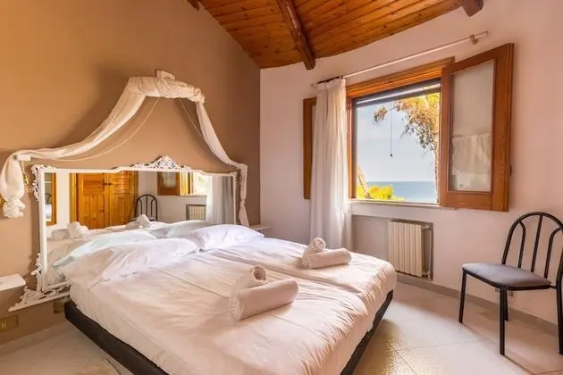 Basic Bungalov, 1 Yatak Odası, Teras, Deniz Manzaralı (Stromboli)