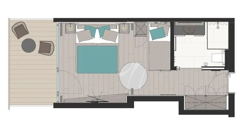 Family Oda, Balkon, Dağ Manzaralı (For 4 People)