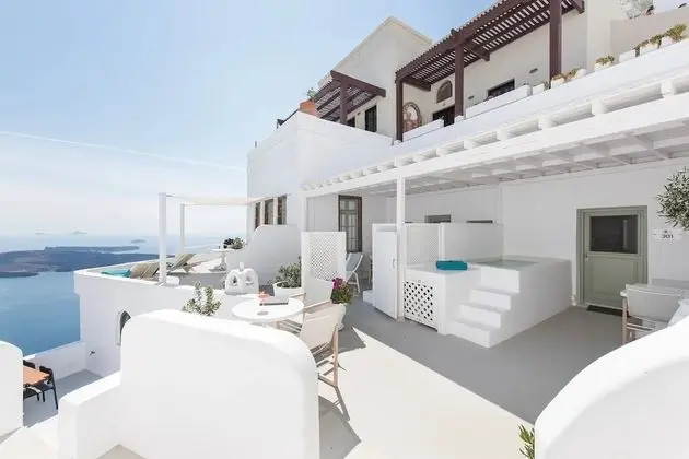 Senior Süit, Deniz Manzaralı (Outdoor Jetted Tub, Caldera View)