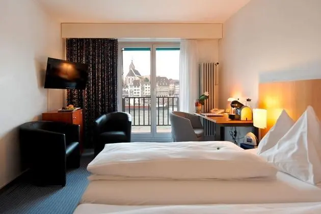 Deluxe Tek Büyük Yataklı Oda, Manzaralı (River Rhine View)