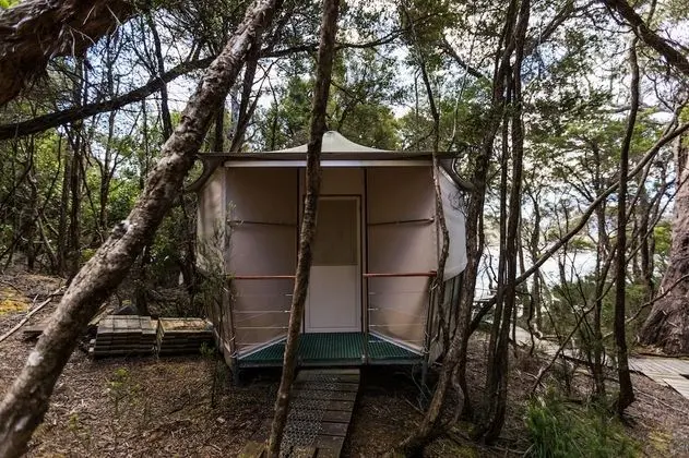 2 Nights - Boutique Camp Hut on Exclusive Island, All Inclusive with Private Return Flights