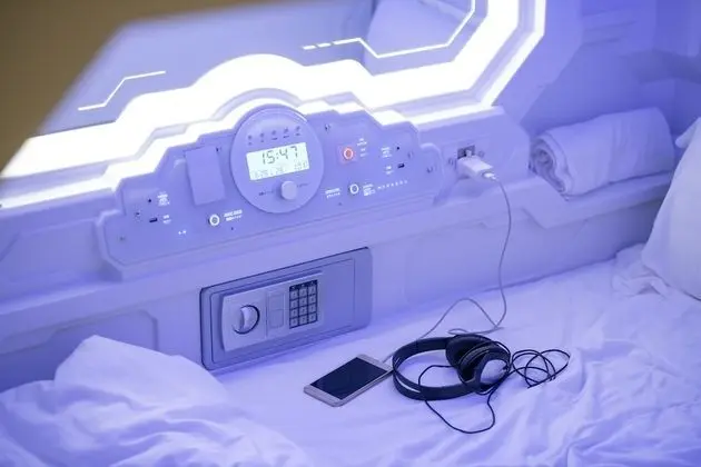 Double Bed Capsule Shared Bathroom