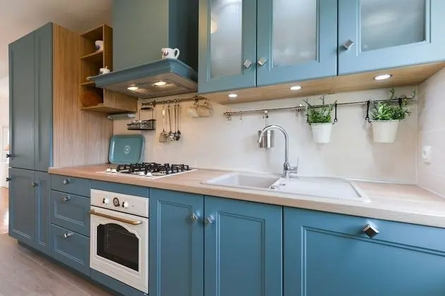 Deluxe Apart Daire, 2 Yatak Odası, Teras, Bahçe Manzaralı (Blue)