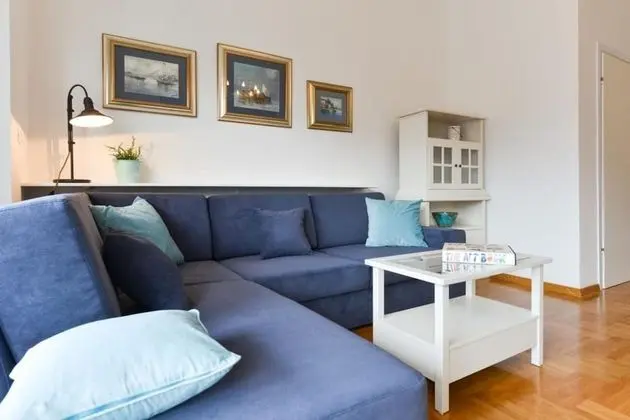 Deluxe Apart Daire, 2 Yatak Odası, Teras, Bahçe Manzaralı (Blue)
