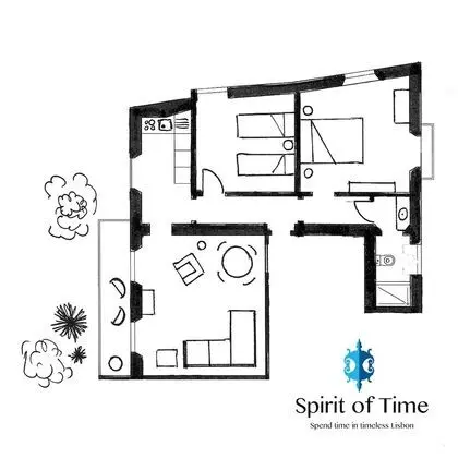 Apart Daire, 2 Yatak Odası, Balkon, Bahçe Manzaralı