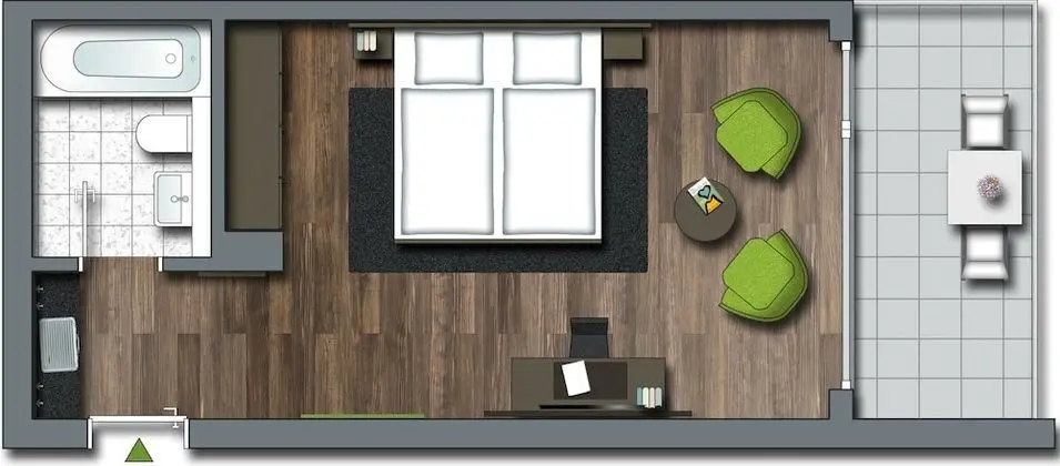 Deluxe Tek Büyük Yataklı Oda, Sigara İçilmez