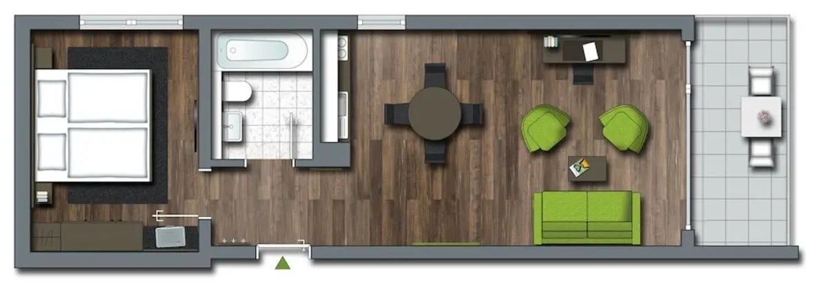 Süit, 1 Yatak Odası