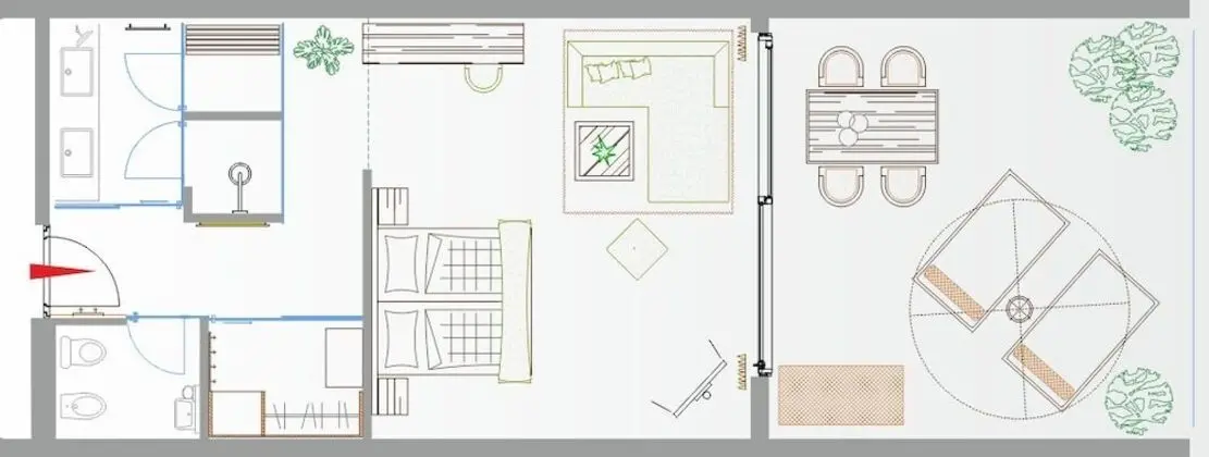 Deluxe Tek Büyük Yataklı Oda, Teras, Dağ Manzaralı