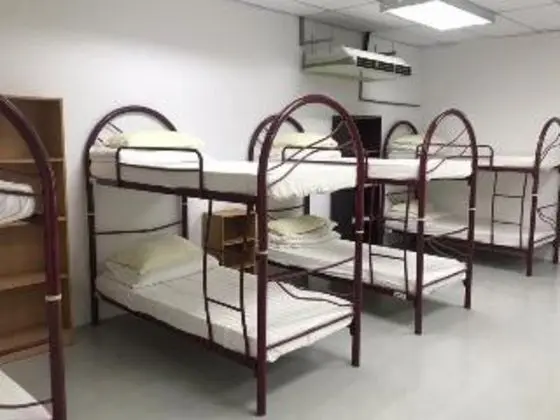 Bed in dormitory