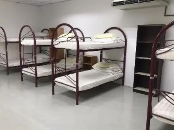 Bed in dormitory