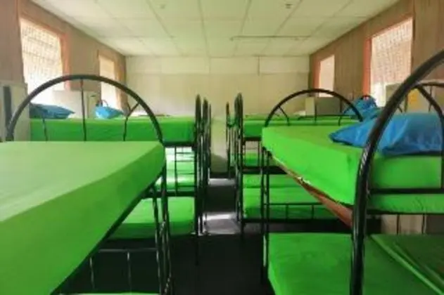 Bed in dormitory