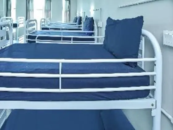 Bed in dormitory