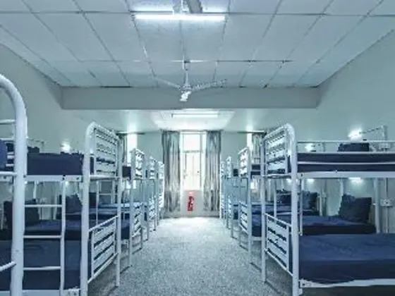 Bed in dormitory