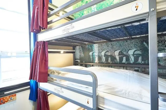 Bed in 12 Bed Dorm, shared bathroom