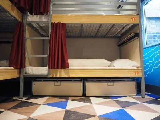 Bed in 8 Bed Mixed Dorm with Shared Bathroom