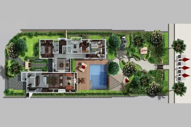 Villa, 3 Yatak Odası, Okyanus Manzaralı (The Strand Residence)