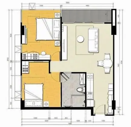 Luxury Daire, 2 Yatak Odası
