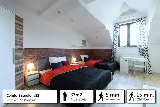 Comfort Stüdyo, 2 Büyük (Queen) Boy Yatak, Şehir Manzaralı