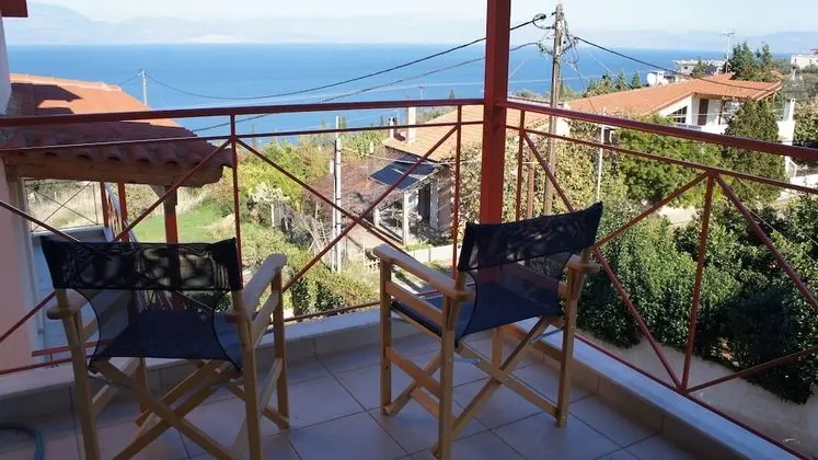 Villa, 3 Yatak Odası, Deniz Manzaralı (Voura)