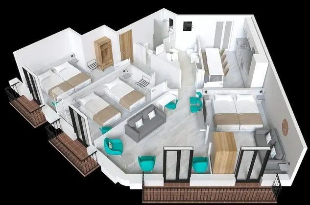 Apart Daire, 3 Yatak Odası, Balkon, Şehir Manzaralı