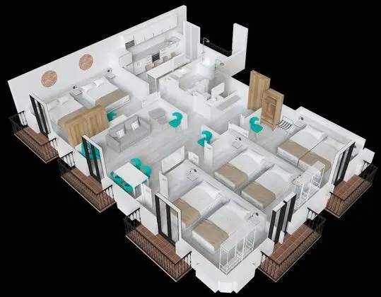 Apart Daire, 4 Yatak Odası, Balkon, Şehir Manzaralı