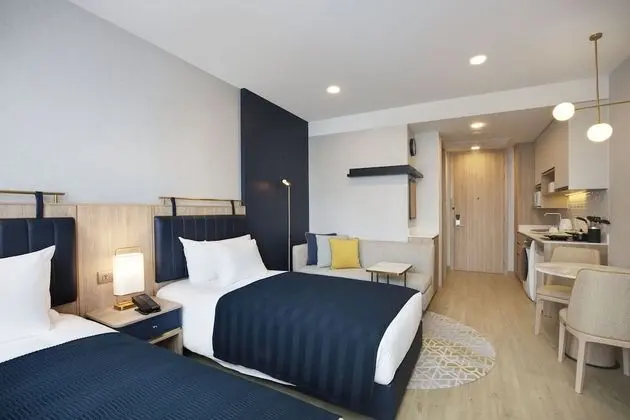 Stüdyo Süit, 2 Tek Kişilik Yatak, Mutfak (High Floor)