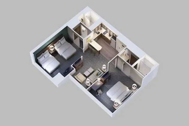 Süit, 2 Yatak Odası, Engellilere Uygun, Mutfak (Business Lounge Access)
