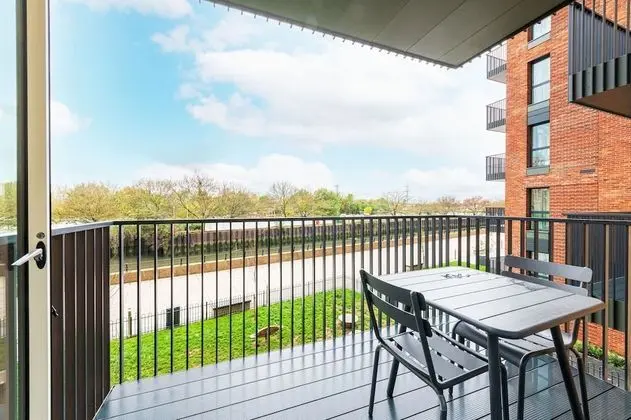Modern studio with balcony