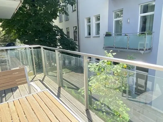 Premium Stüdyo, 1 Büyük (Queen) Boy Yatak, Balkon, Avlu