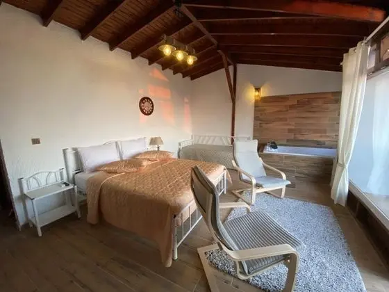 Jakuzili ve Şömineli Suite Oda, Orman Manzaralı, Balkonlu