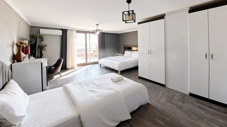 King Suite Üç Kişilik,Deniz Manzaralı,Teraslı