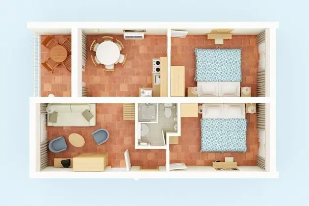 Classic apartment for 4 + 1 person
