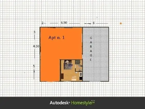 Apart Daire, 1 Yatak Odası, Veranda