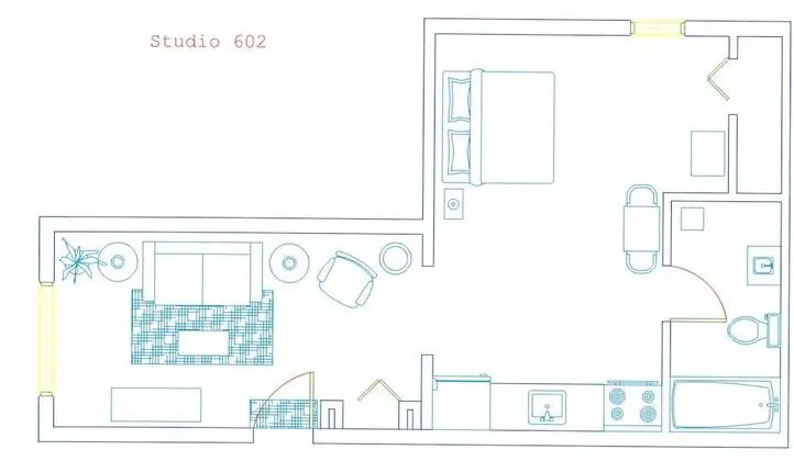 Loft avec un lit + divan-lit