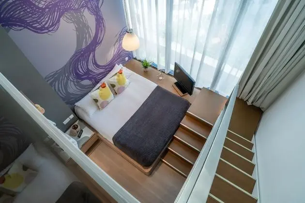 Stüdyo, 1 Büyük (Queen) Boy Yatak (Loft)