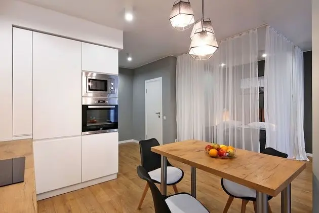 Design Apart Daire, 1 Yatak Odası, Mutfak, Nehir Manzaralı (57 Oktyabrskaya street)