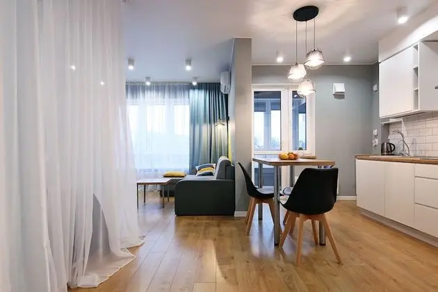Design Apart Daire, 1 Yatak Odası, Mutfak, Nehir Manzaralı (57 Oktyabrskaya street)
