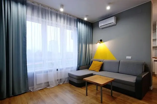 Design Apart Daire, 1 Yatak Odası, Mutfak, Nehir Manzaralı (57 Oktyabrskaya street)